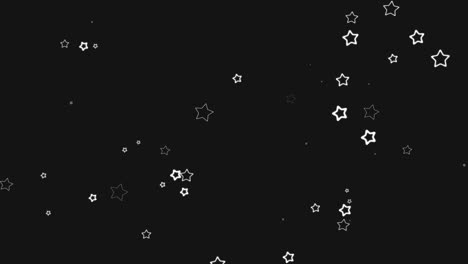 pequeñas estrellas en animación de fondo negro