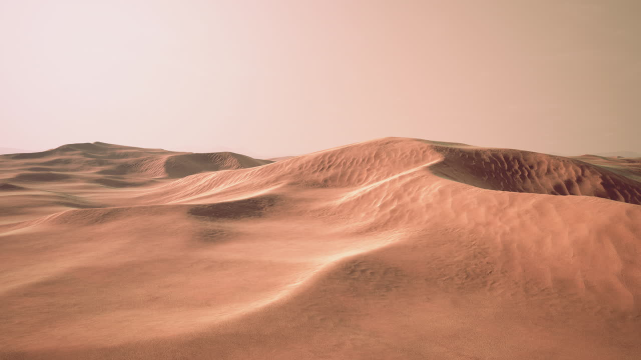 la luz de la puesta de sol en el hermoso desierto de abu dhabi