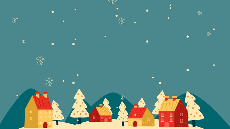 An animation of a Hand drawn christmas instagram posts collection