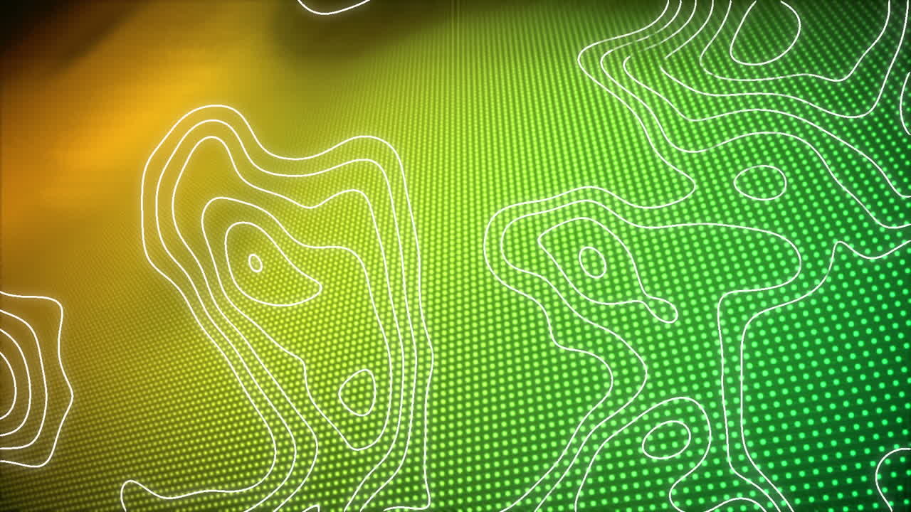 animación de líneas blancas sobre fondo verde