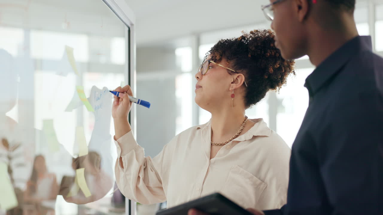 sesión de lluvia de ideas del equipo de negocios