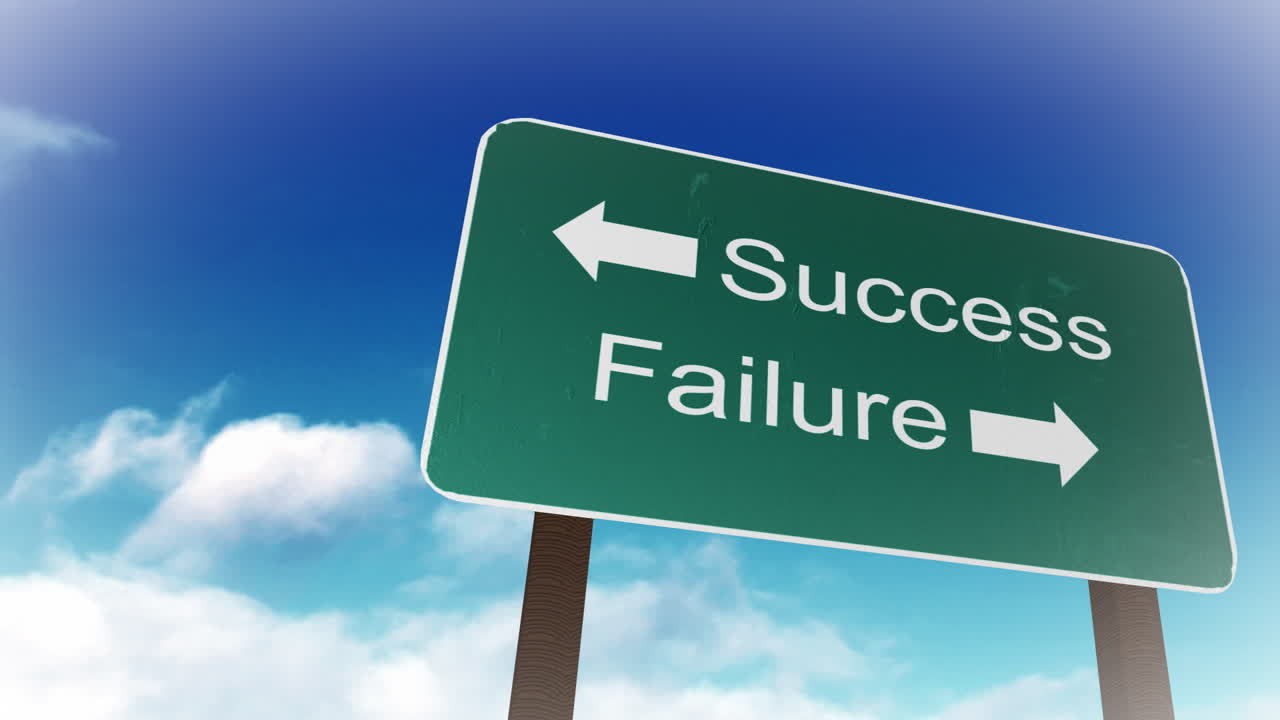 Success and Failure sign