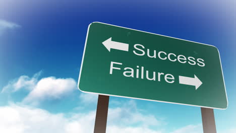 success and failure sign