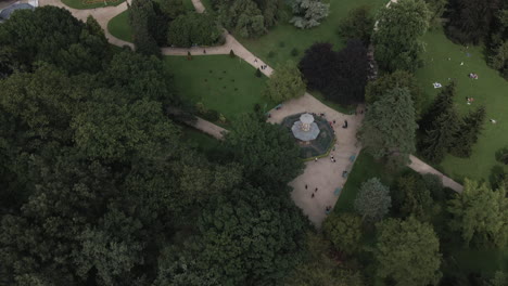 thabor gardens, rennes in brittany, france