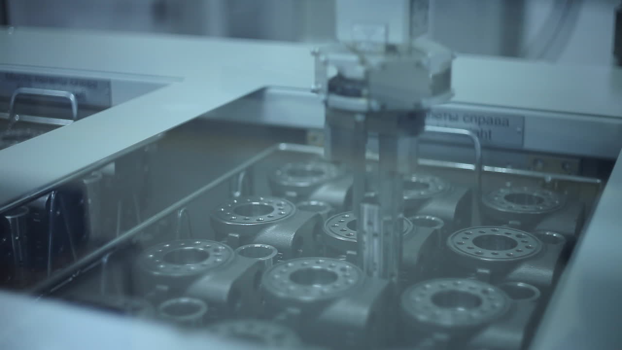 공장에서 산업 제품을 조립하는 로 ⁇ . 산업 로 ⁇  작업