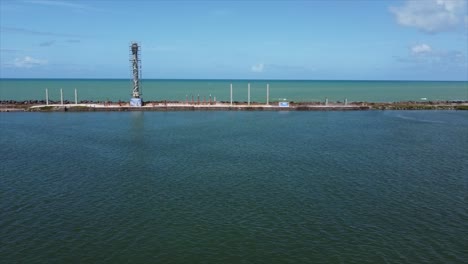 señal de recife en el famoso marco cero brasil en la histórica ciudad costera