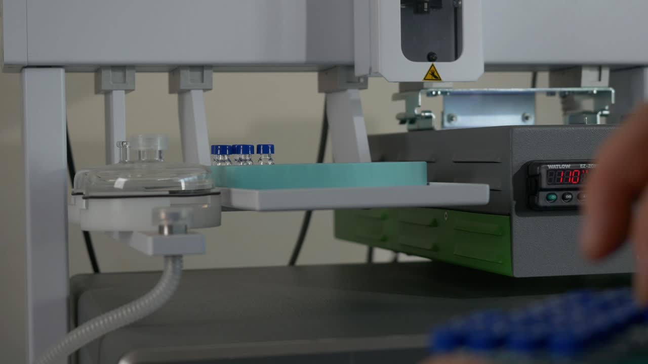 Laboratory Procedure with Equipment and Samples