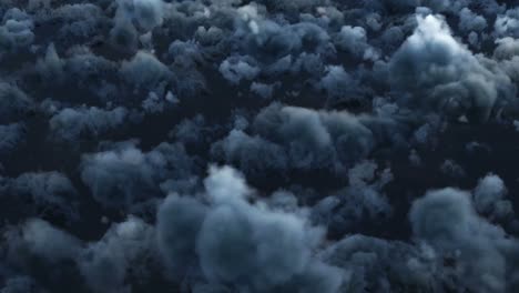 vista de un hermoso paisaje de nubes 4k