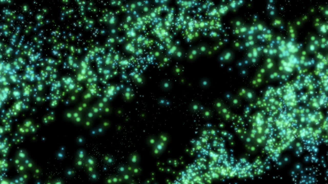 Abstract Glowing Particles