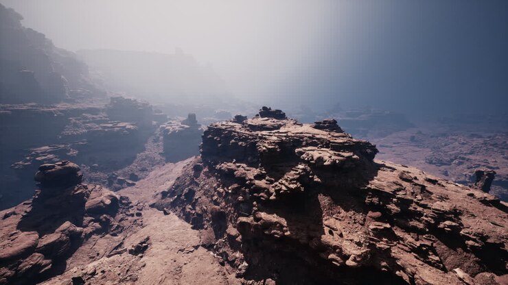 Stunning View of a Canyon in the Desert