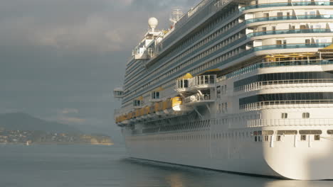 cruise ship at anchor