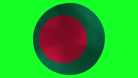 round flag of bangladesh 4k bangladeshi waving in air flag