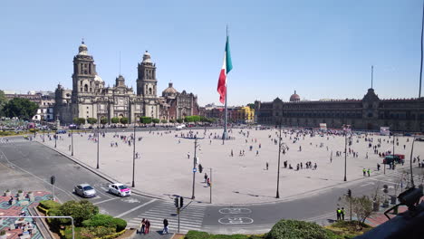 view of entire zocalo at mexico city