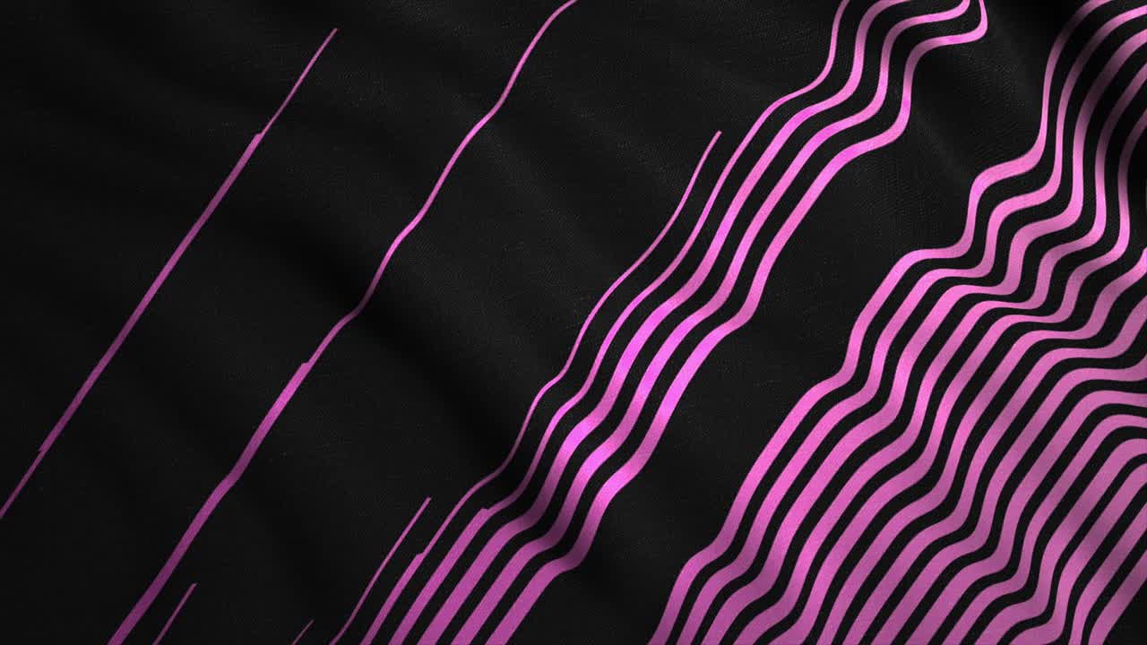 Linee rosa astratte su sfondo nero