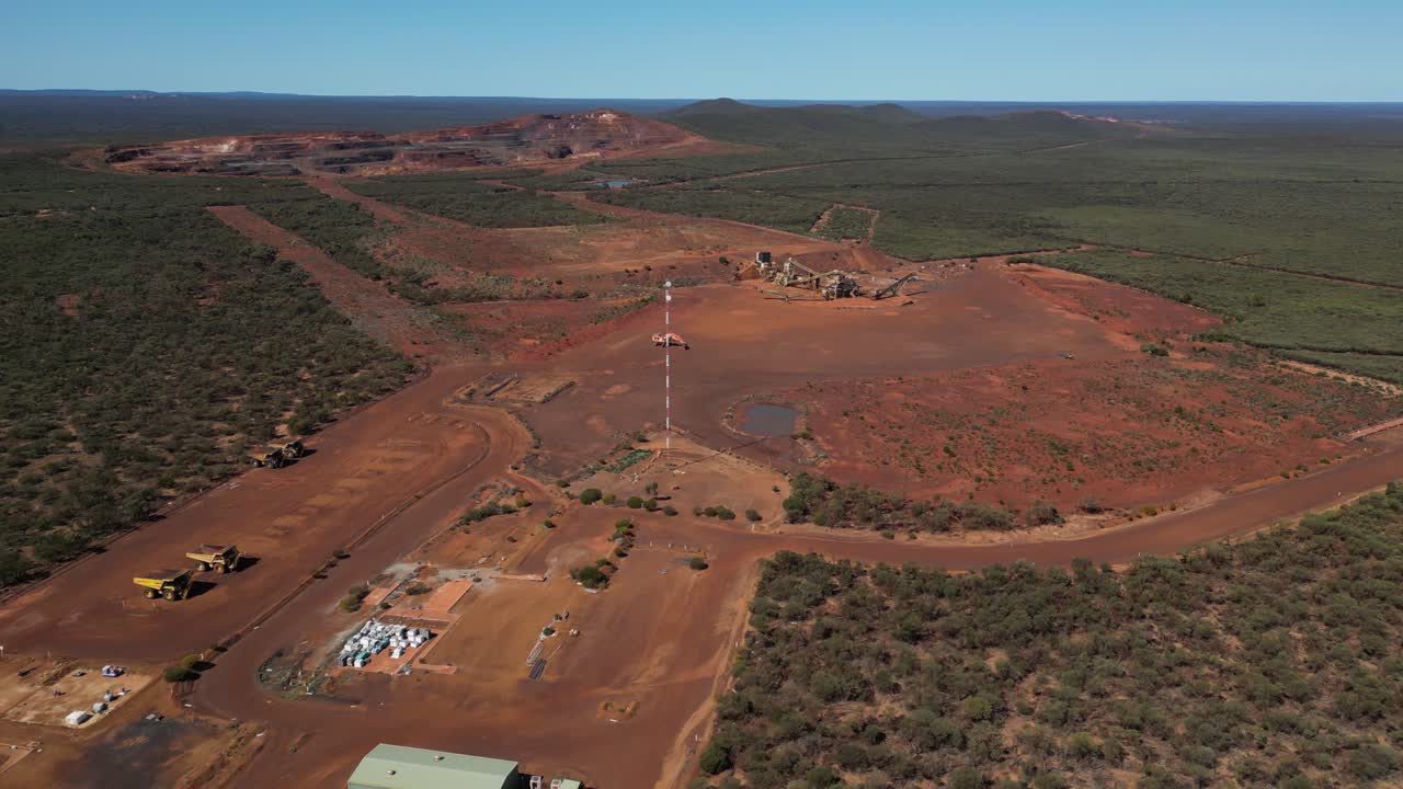 pequeño sitio minero a cielo abierto, australia occidental