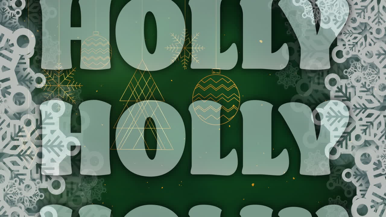 크리스마스 축하 문자의 애니메이션 크리스마스 패턴 위에 텍스트