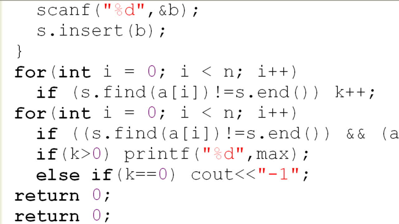 Source code on the monitor screen. Source code