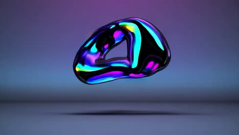 dynamic iridescent abstract fluid shapes on gradient background