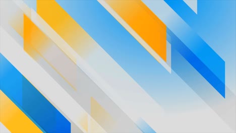 blue, grey and orange stripes abstract tech video animation