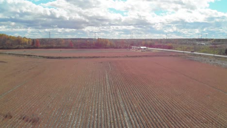 lowering aerial shot from tree tops