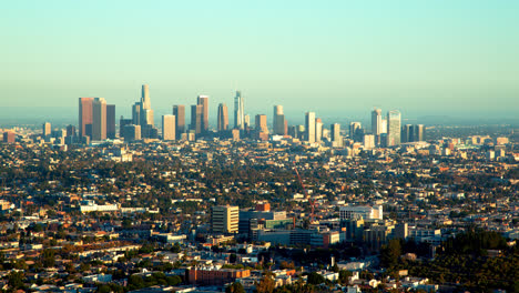 a 4k time lapse of the los angeles skyline in california, usa on 09-072019