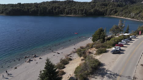 lake scenic view with activities
