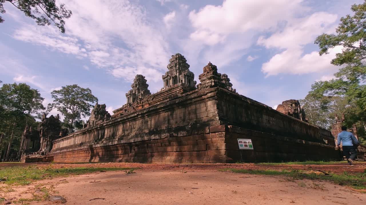 timelapse del templo en el parque arqueológico de angkor