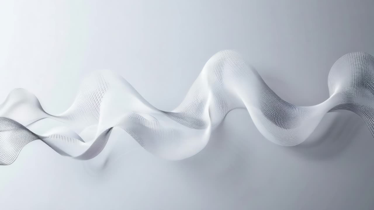 Abstract White Wave Design