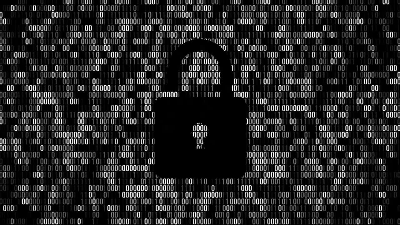 seguridad de red de enfoque 4k de fondo en bucle