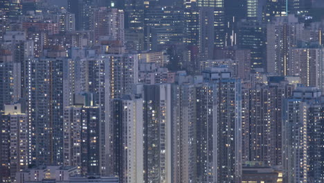 Time-Lapse-of-blinking-building-windows-from-day-to-night