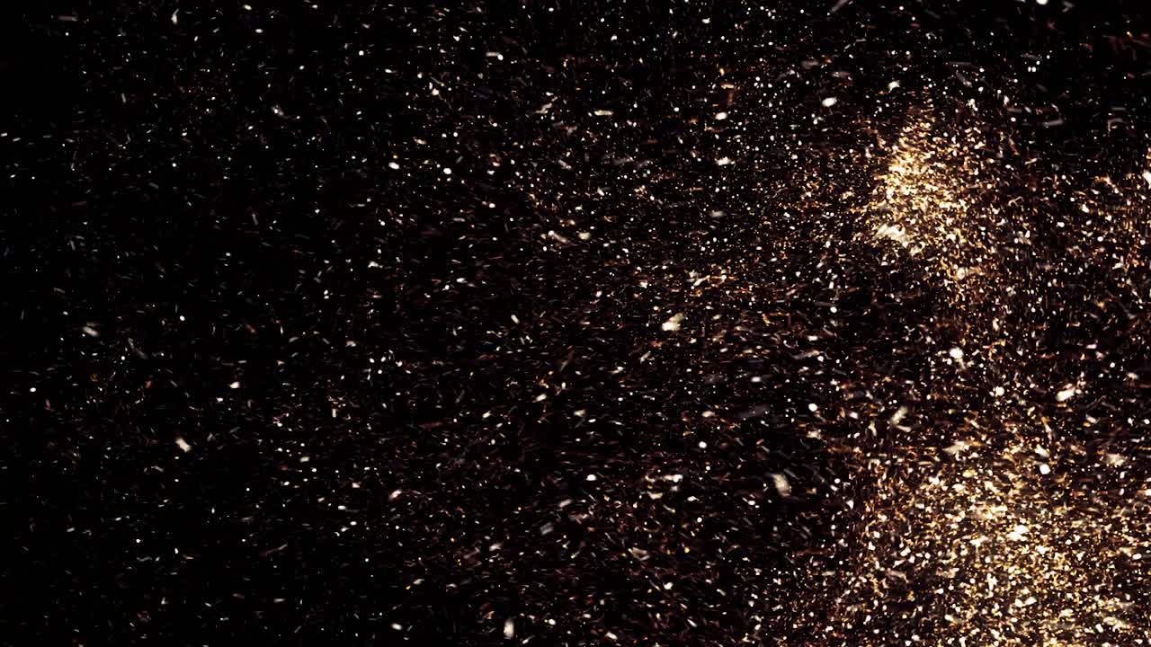 Abstract Golden Sparkles