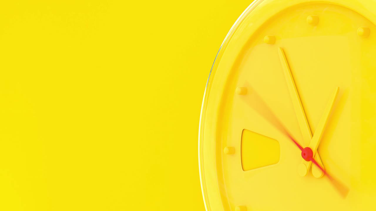 黄色い目覚まし時計