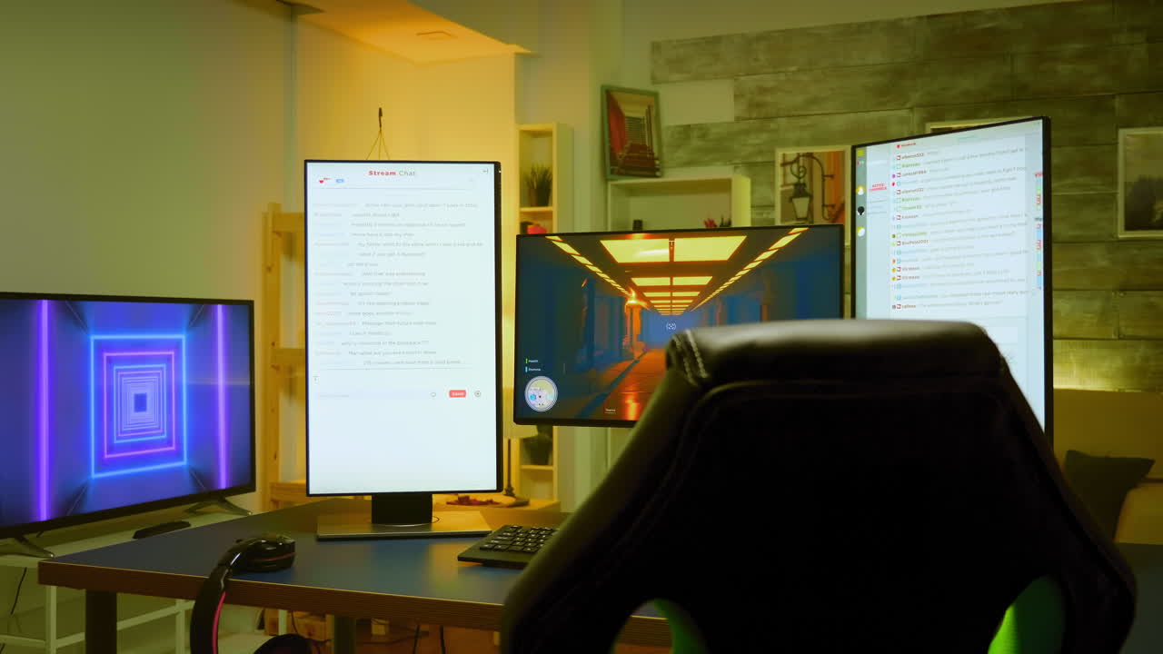 프로 게이머를 위한 강력한 pc 앞의 게임 의자