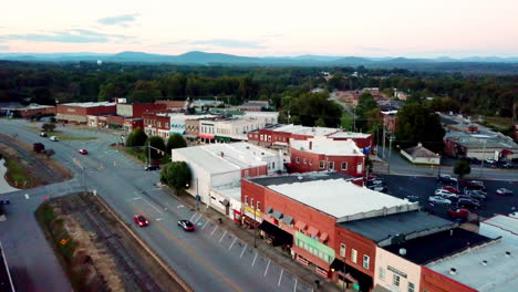 Aerial-Granite-Falls-NC,-Granite-Falls-North-Carolina-in-Caldwell-County-NC