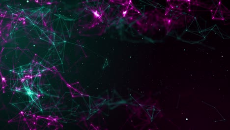 plexus abstracto de red títulos de tecnología ciencia de fondo bucle