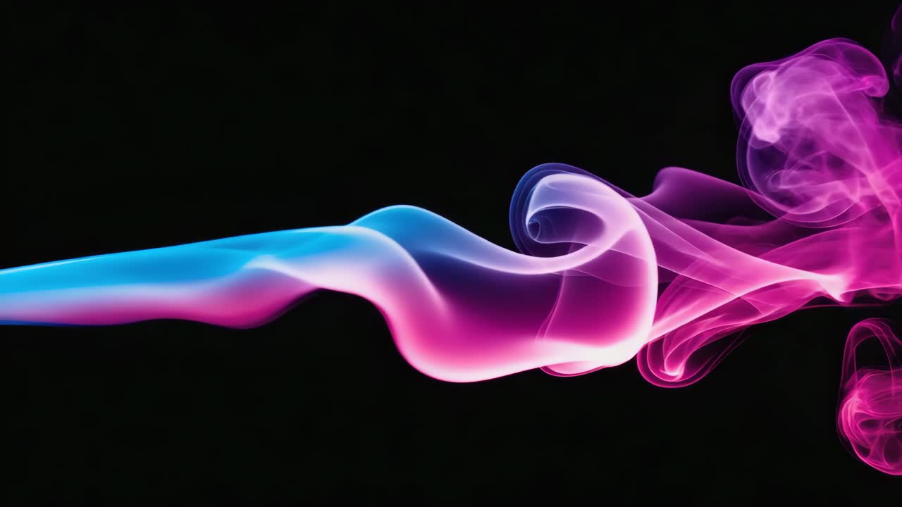 Abstract smoke art with blue and pink colors