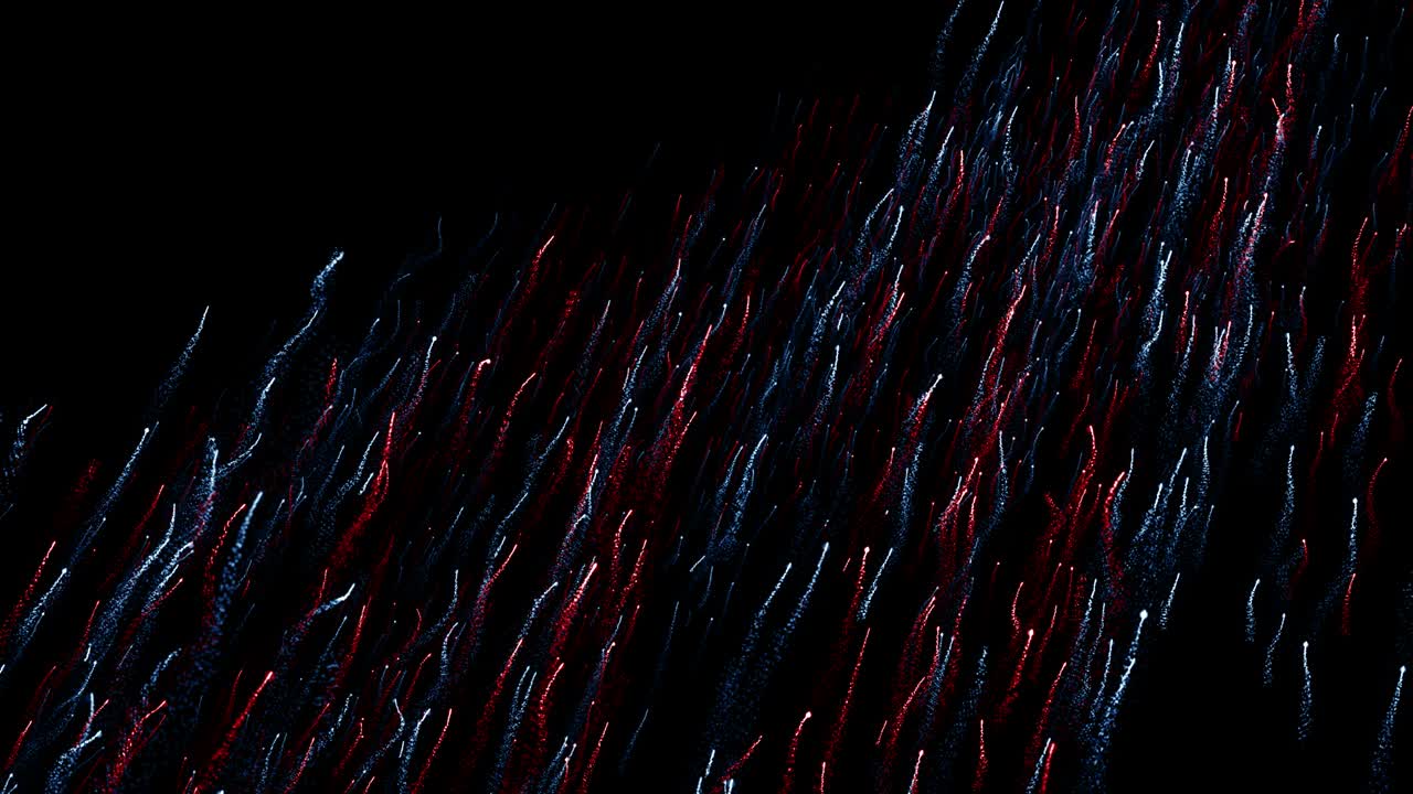 Particles blue red event game trailer titles cinematic concert stage background loop