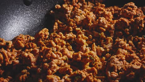 cooking ground turkey meat for tortilla wrap filling