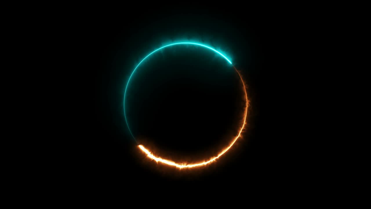 abstracto círculo de color neón fondo sin costuras