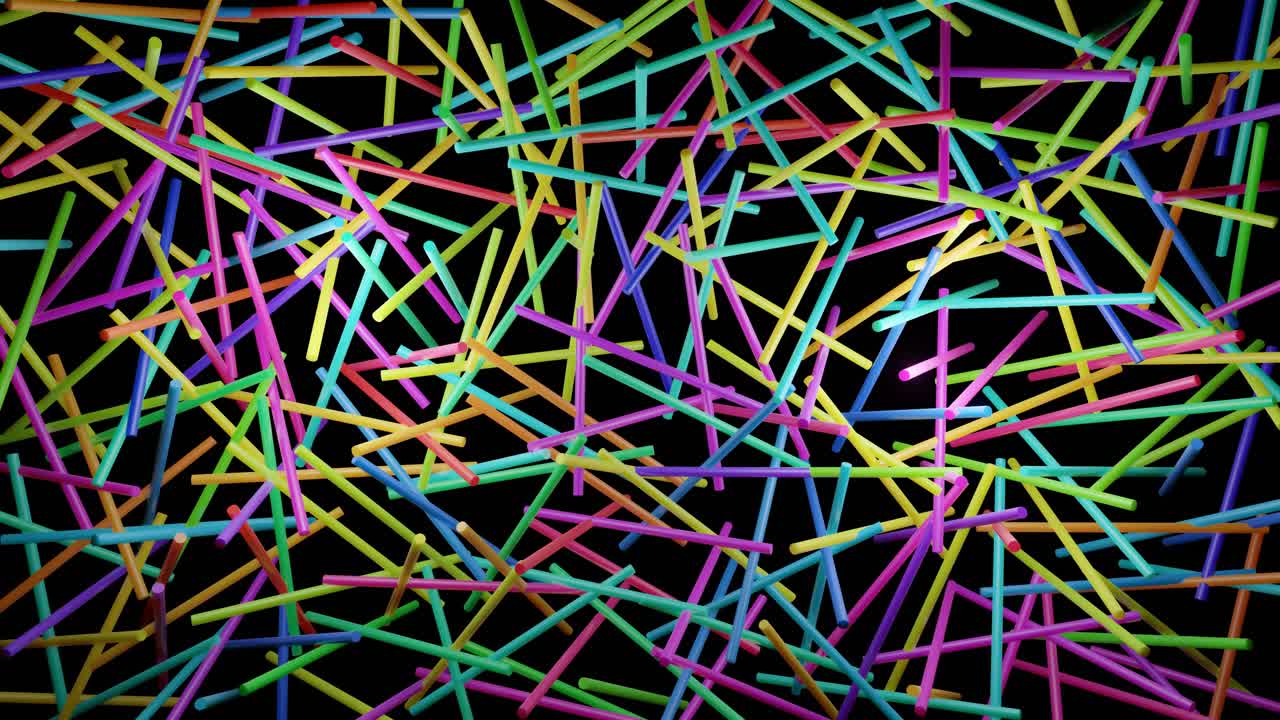 3d 추상적인 간단한 기하학적 배경과 다채로운 회전 직사각형, 불과 같은 박이는 네온 조명, 4k, 부드러운 루프 애니메이션, 3d 객체와 함께 창의적인 간단한 모션 디자인