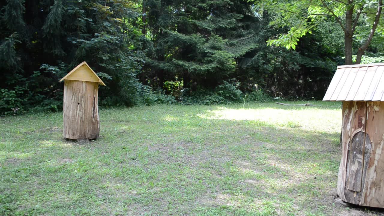 Model, úl pro včely. Město Lvov, park