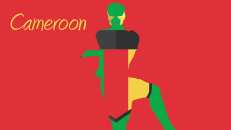 cameroon copa del mundo 2014 animación con jugador