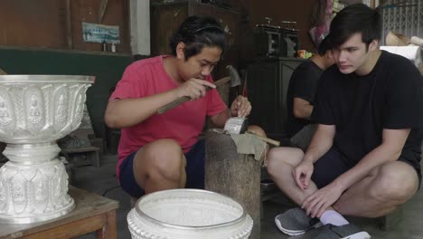 silver craftsmanship in thailand