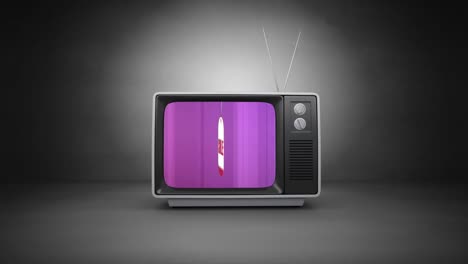 Television-with-a-sale-tag-advertisement