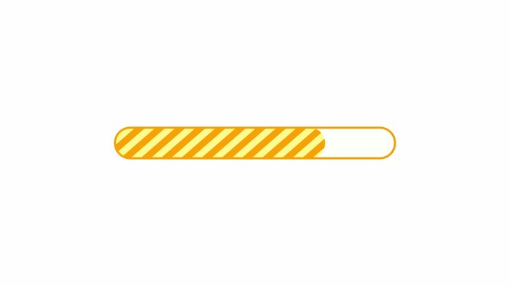Simple Progress Bar Animation Yellow