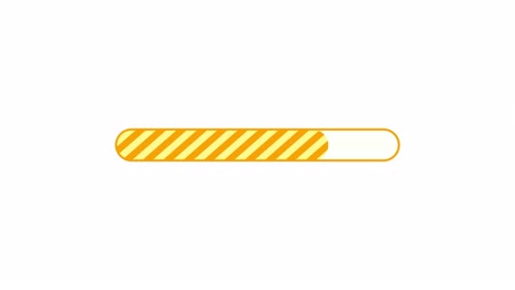 animación de la barra de progreso simple amarillo
