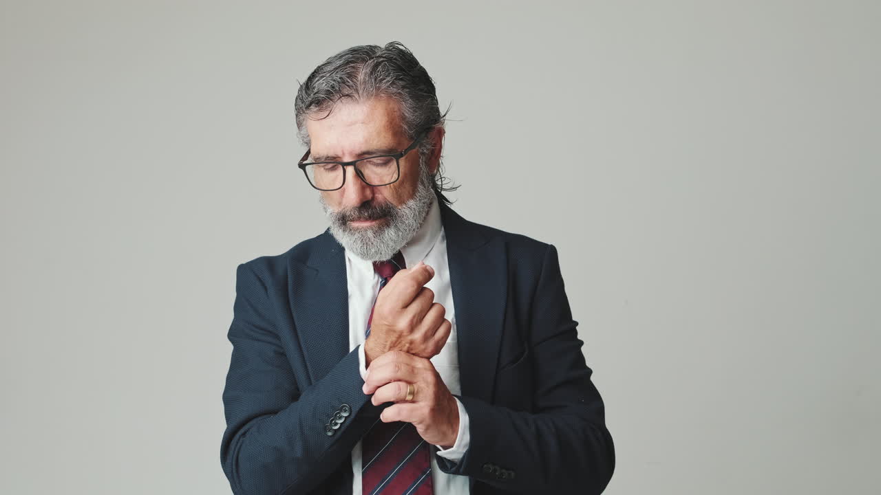 Retrato de um empresário de terno