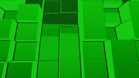 hermosos cubos abstractos animación 3d. fondo de movimiento abstracto para copiar espacio fondo sin costuras. los cubos están hechos en un fondo uniforme