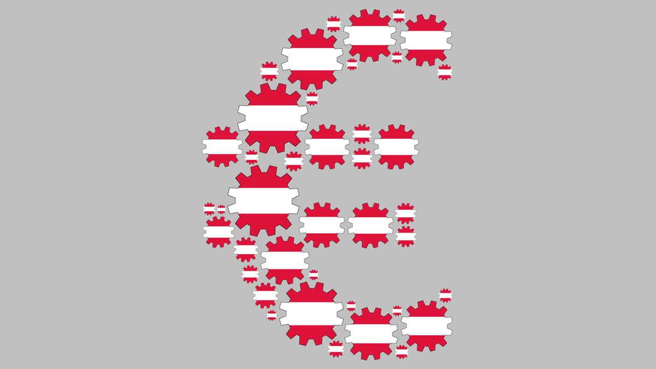 오스트리아 발 기어 유로 기호 모양