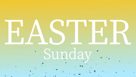 evento del domingo de pascua texto animación gráficos en movimiento